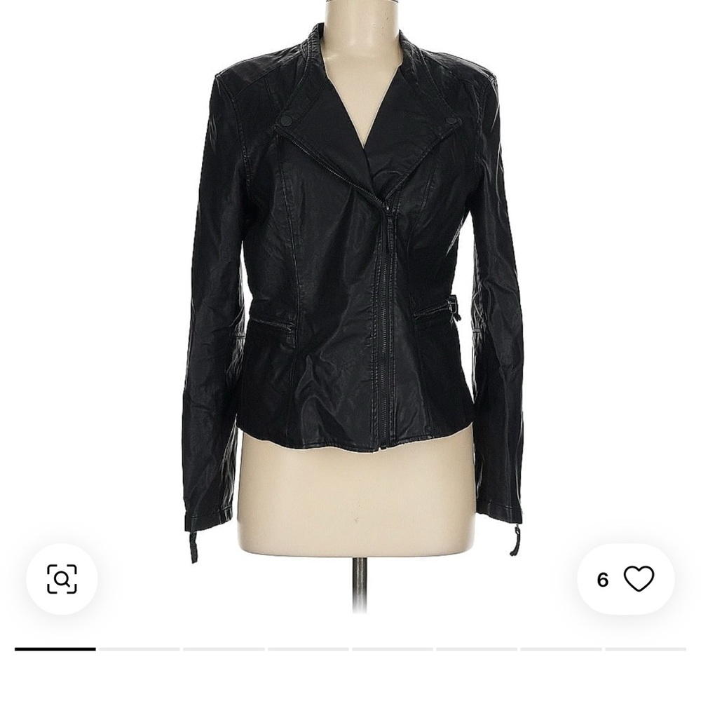 Blank NYC Black Leather Motorcycle Jacket